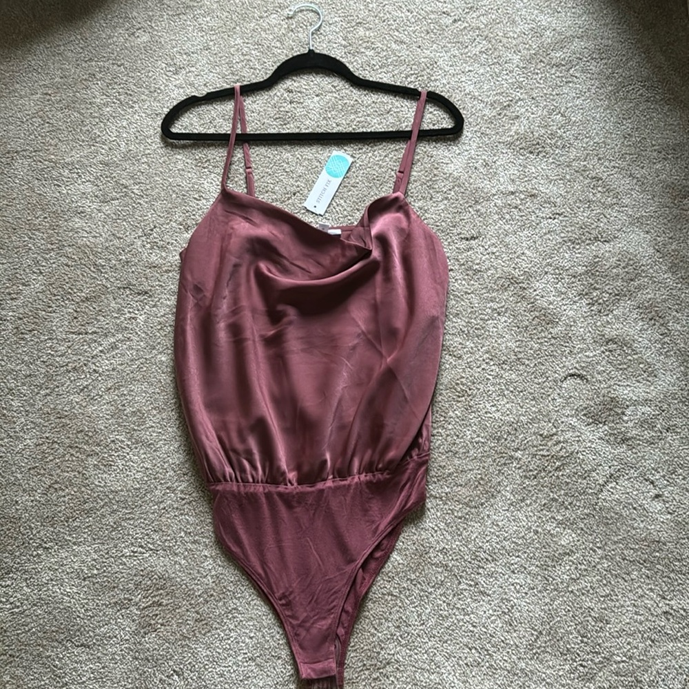 Kaileigh Valentina Cowl Neck Bodysuit.